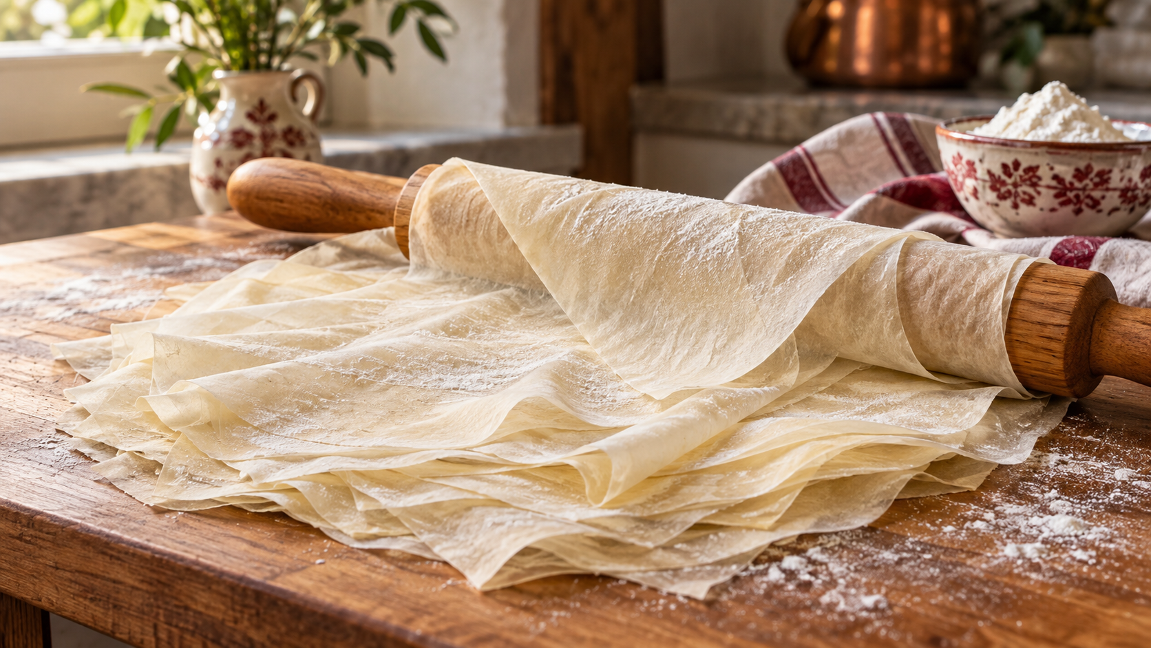 Pasta fillo fatta in casa