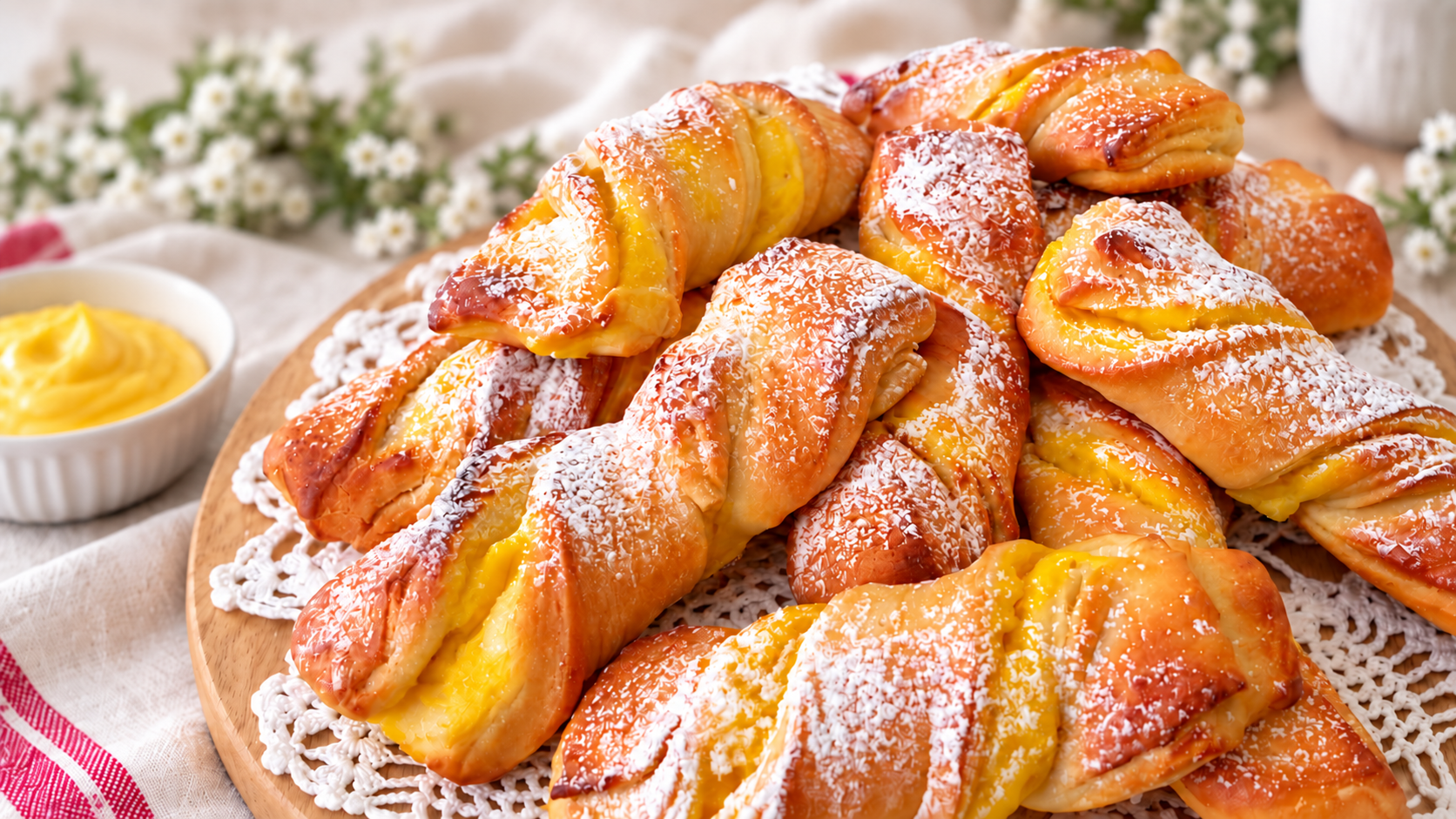 Brioche alla crema: incredibilmente golose e irresistibili