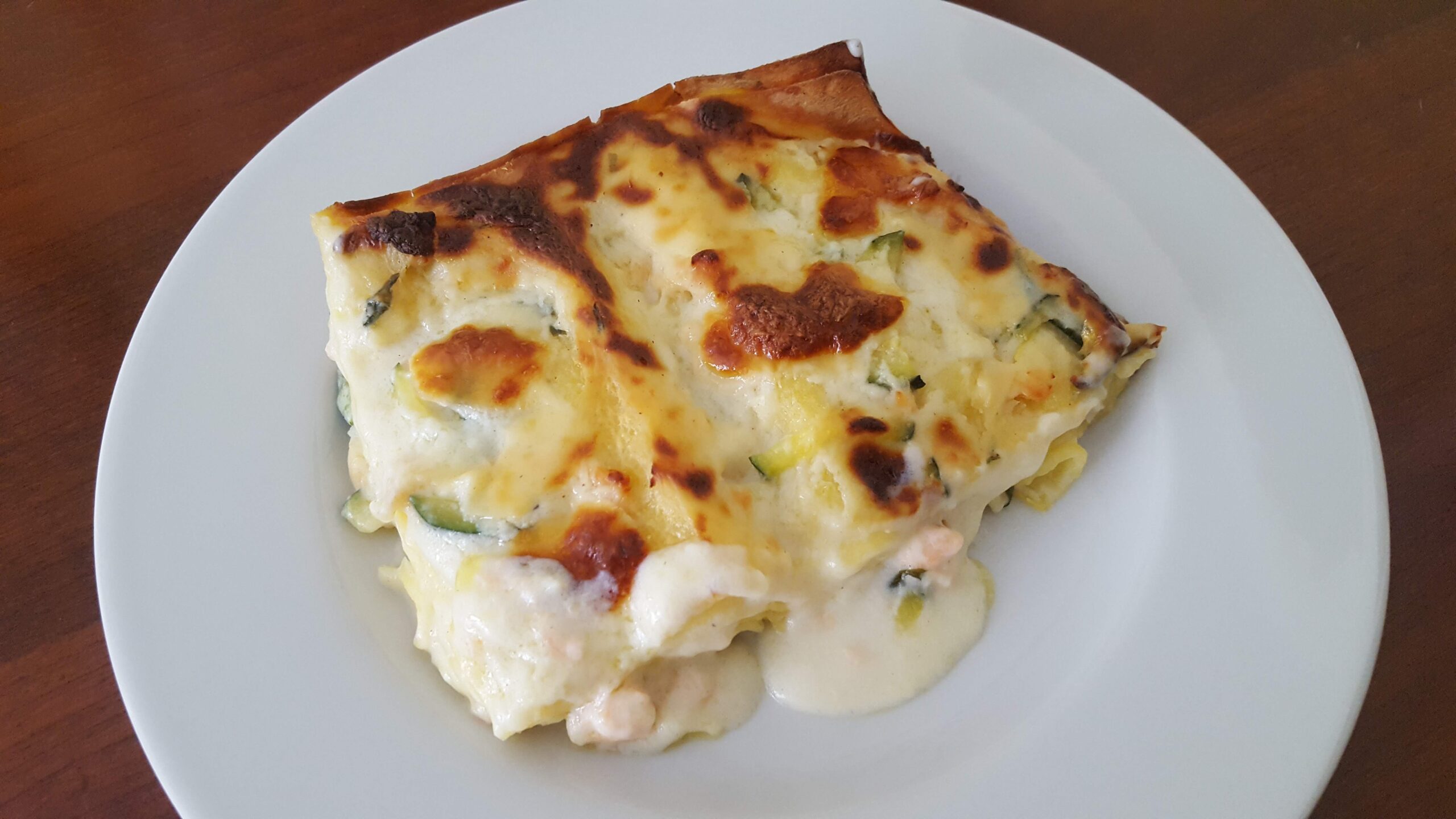 Lasagne salmone e zucchine