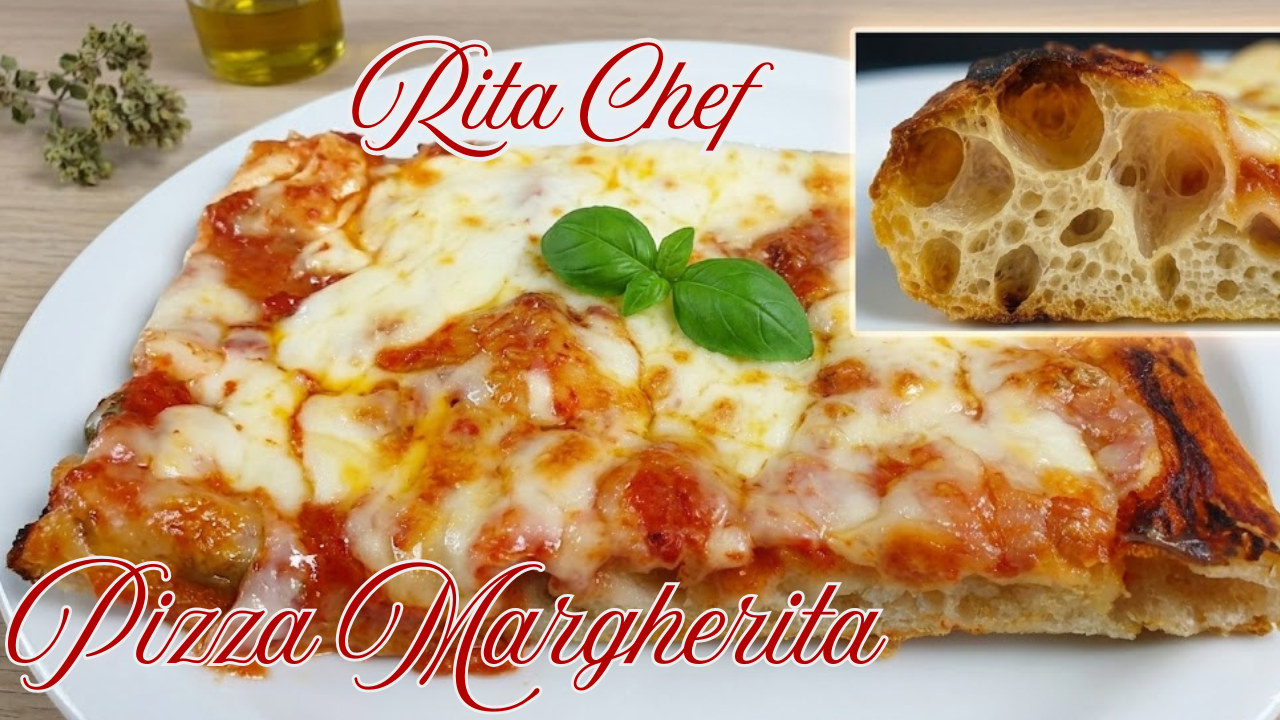 PIZZA MARGHERITA in teglia🍕 Pronta in 3 ore! Fatta in casa! Irresistibile!