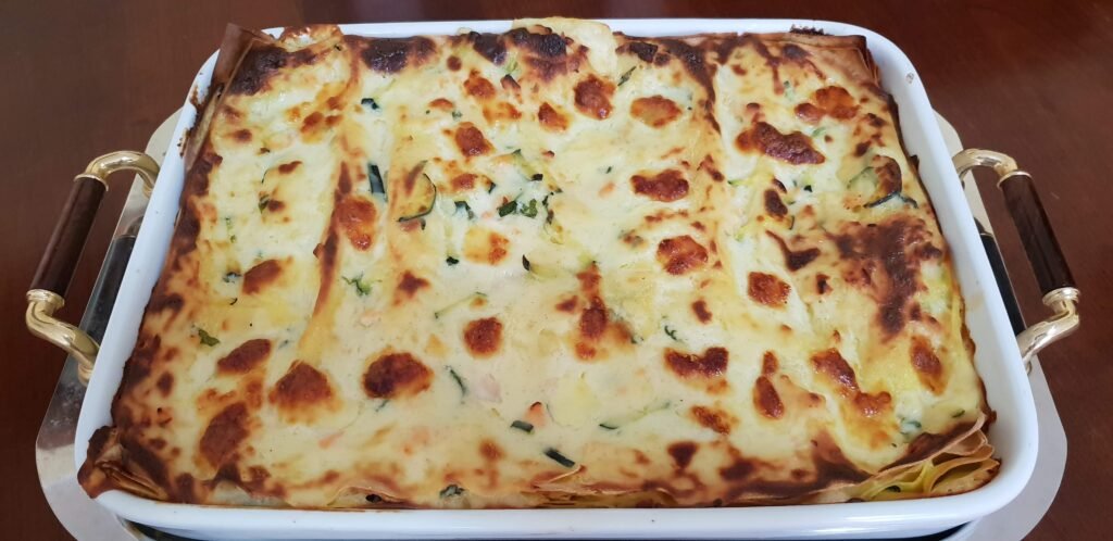 lasagne salmone e zucchine